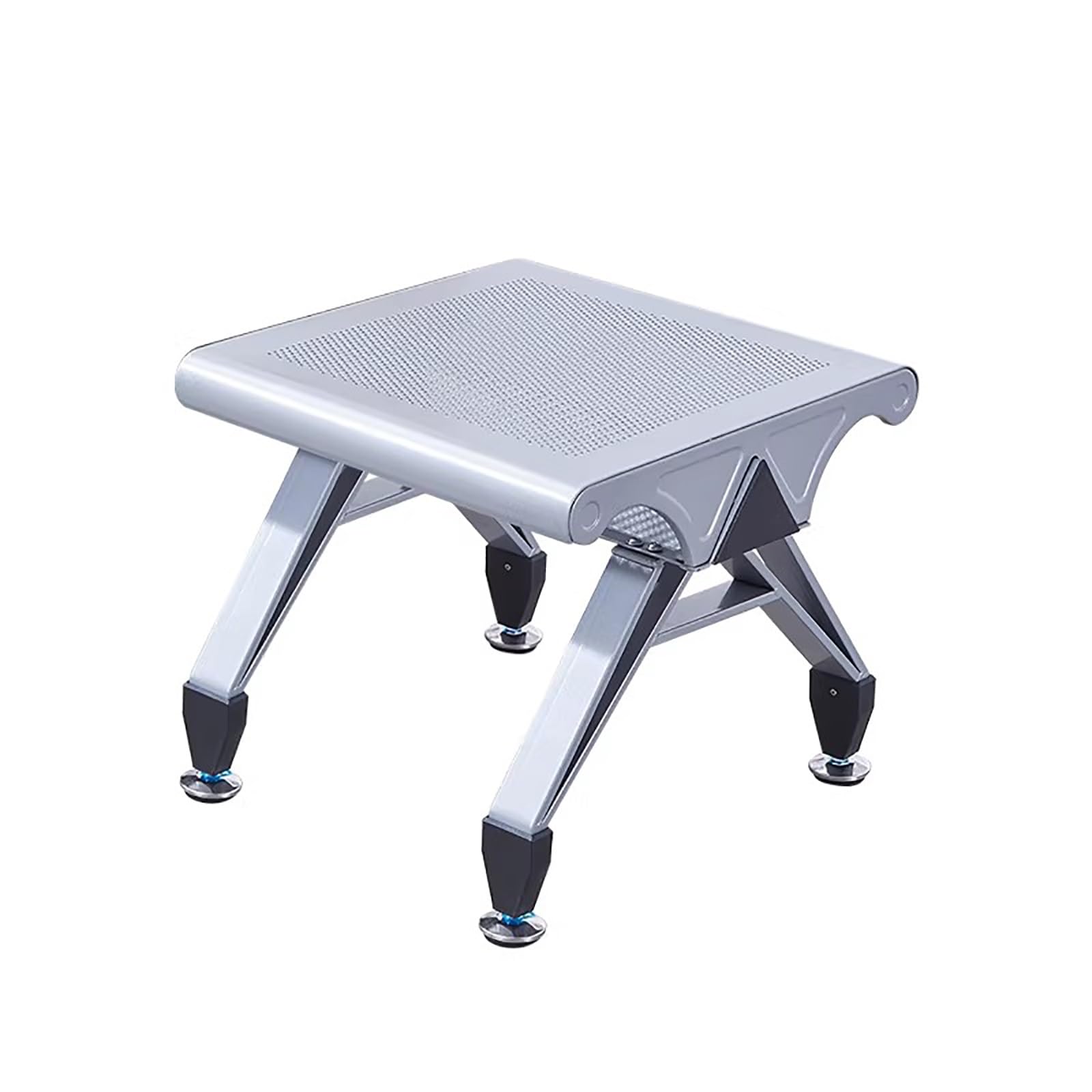 SGKOMN PU Leather Waiting Room Bench - Comfortable Office Guest Seating for Clinics, Airports, Banks & Hospitals - Durable Reception Chair for Visitors, Silver-49 * 50 * 41cm/20 * 20 * 16in