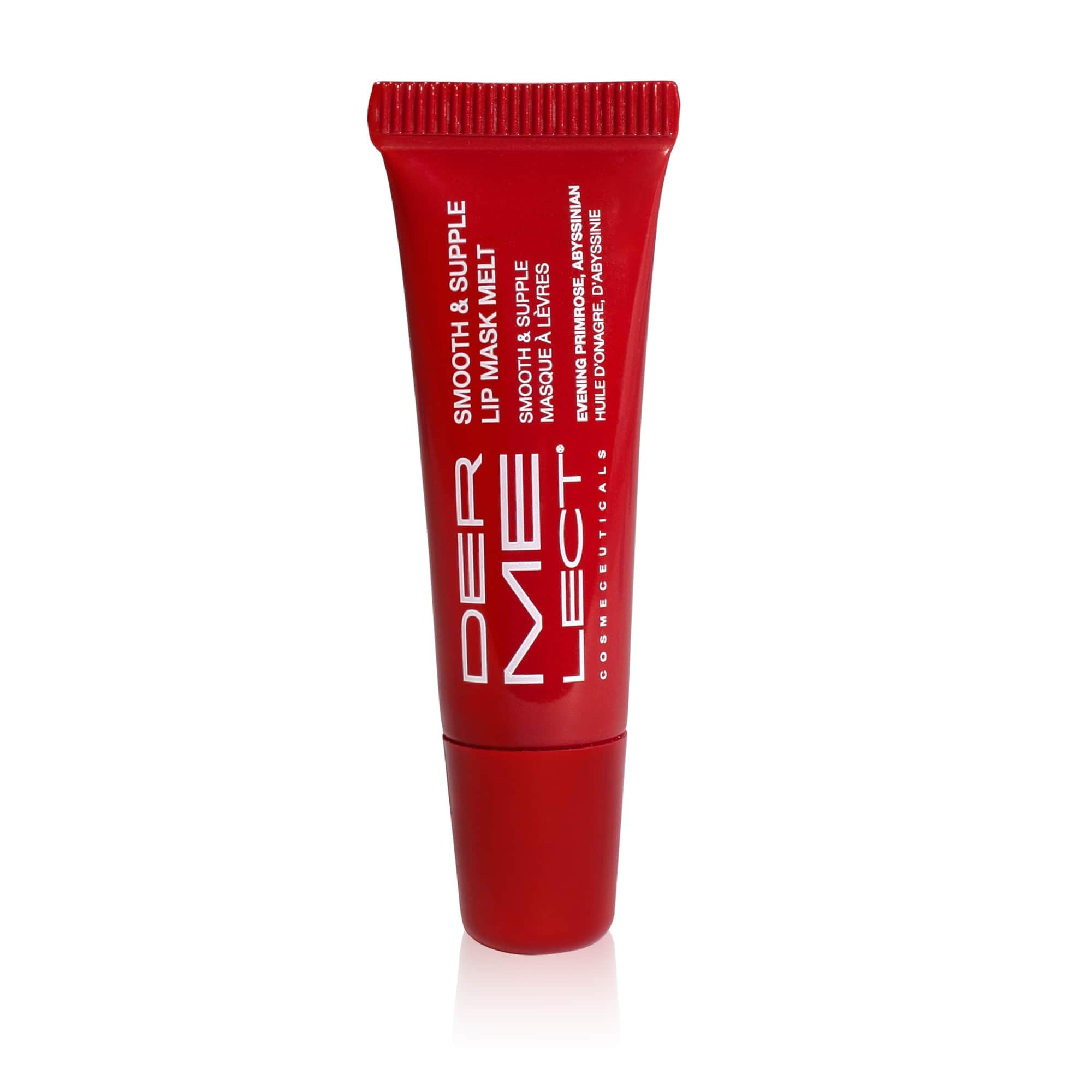 Dermelect Smooth & Supple Lip Mask Melt Anti Aging Lip Balm Travel Size, Hydrating & Replenishing for Dryness Chapped Lips Flakiness Cracked Skin 0.17 oz