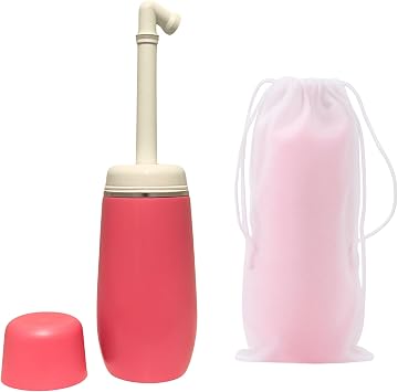 Peri Bottle Postpartum Portable Bidet Bottle with Angled Spout & Travel Bag - Perineal Bottle for Post Birth Care - Hospital Bag Essential Bum Washer for Women 400ml