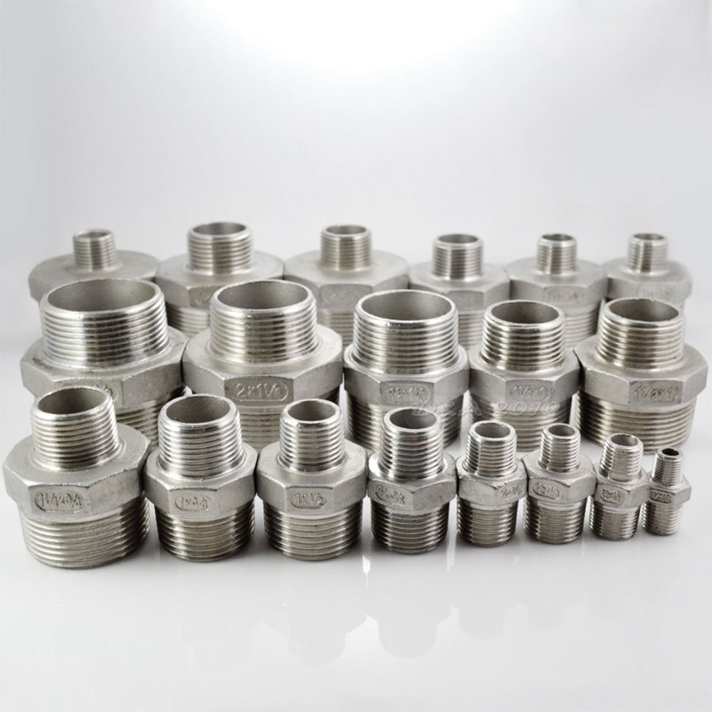 1" x 3/4" Male Hex Nipple Threaded Reducer Connector Pipe Fitting