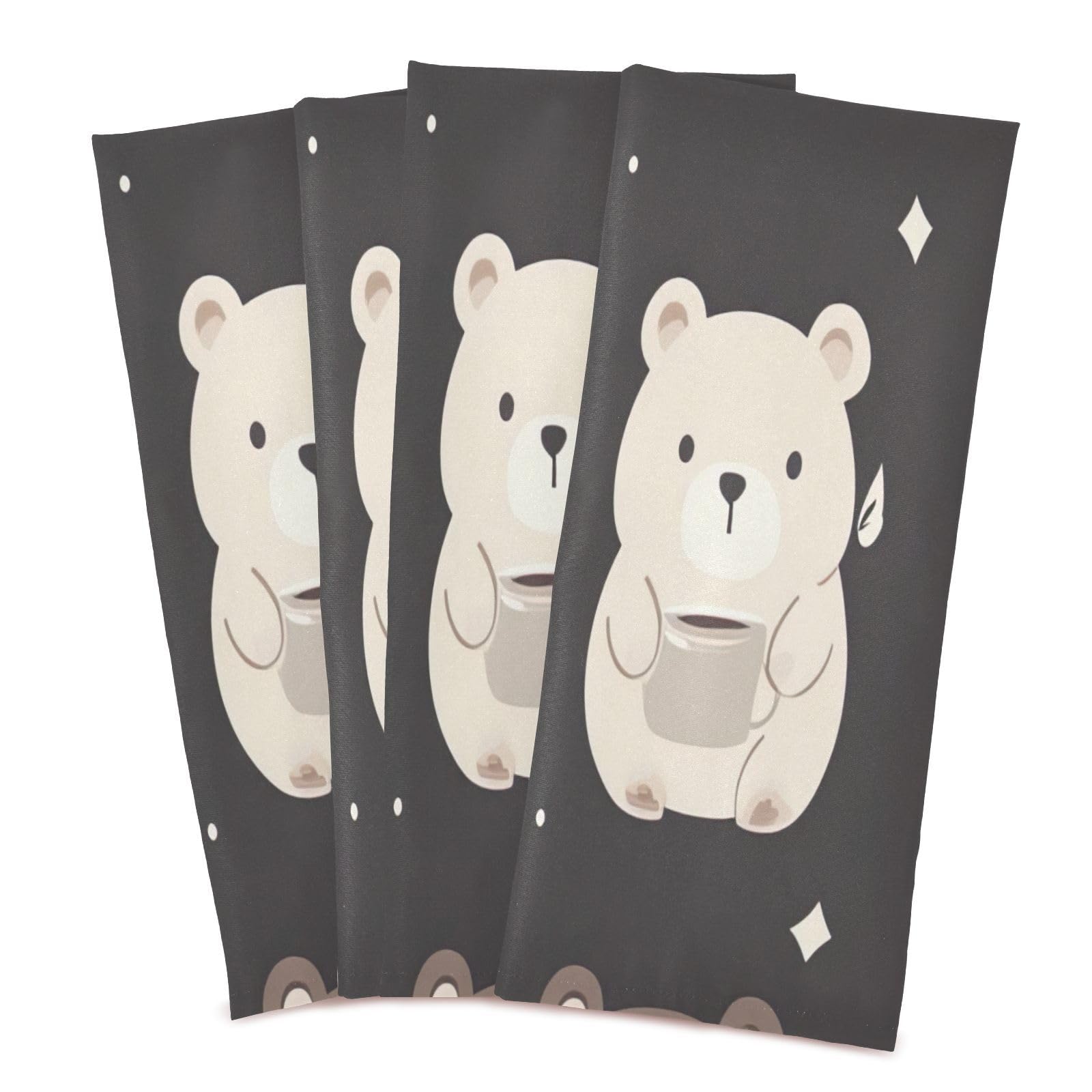 STAYTOP Cute Animal Kitchen Dish Towel Set,6Pcs Drying Kitchen Towels Tea Towels Gift Set for Drying Cleaning Cooking Baking