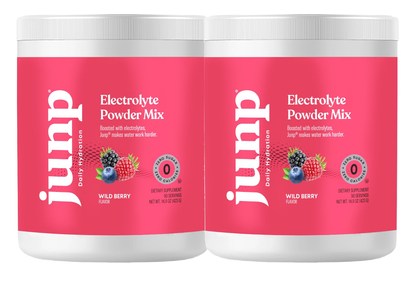 JUNPElectrolytes Powder No Sugar No Carbs – Wild Berry Fruit Flavor Drink Mix - Potassium & Salt Electrolyte Hydration Powder Zero Calorie Sugar Free Electrolyte Powder, Keto Friendly, 180 Servings