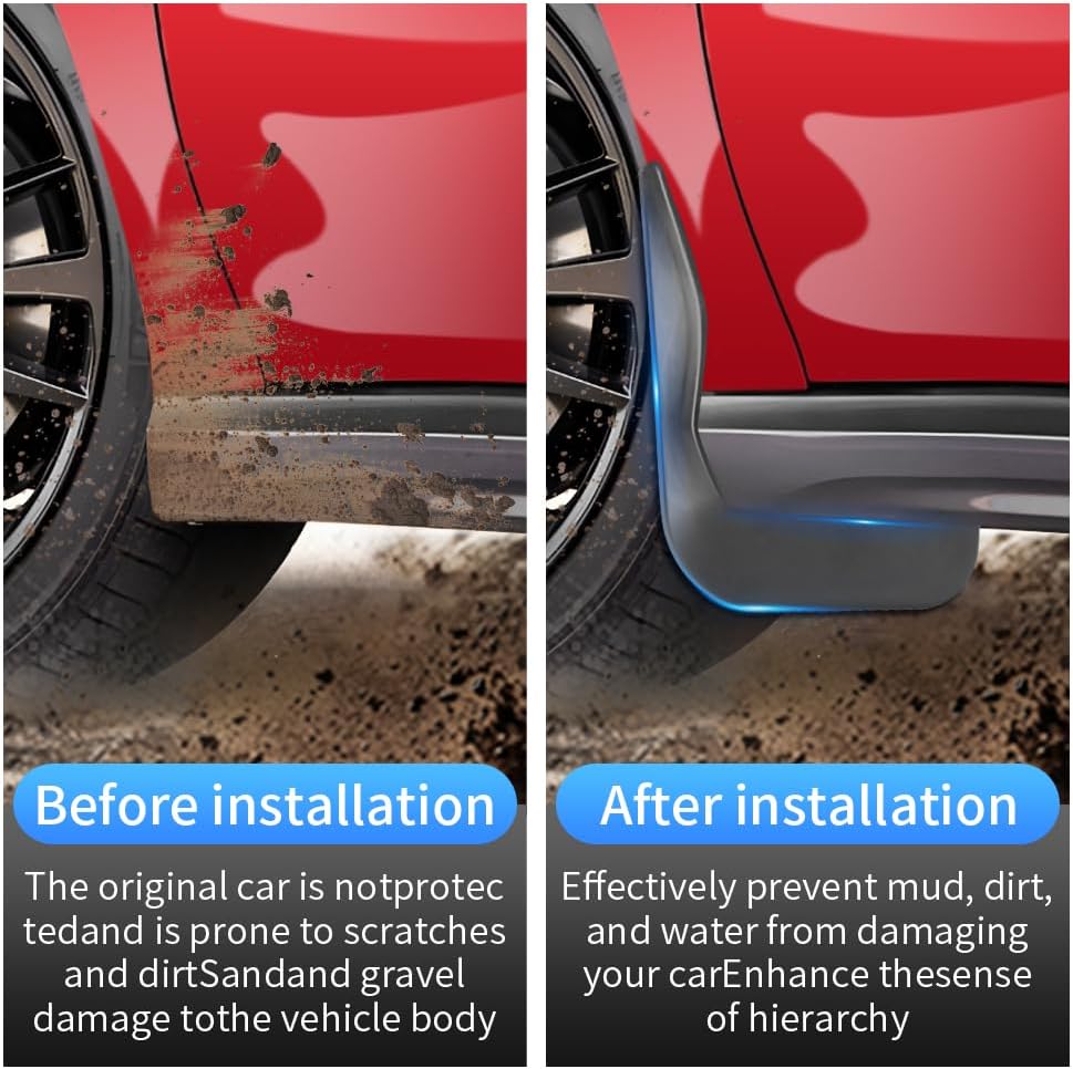 Car Mud Flaps Splash Guards Mudflaps for Toyota Camry 2025 2026 LE SE XSE XLE Auto Exterior Accessories Tire Mudguards Wheel Inner Fender Liner Guard Flap Fenders Accessory