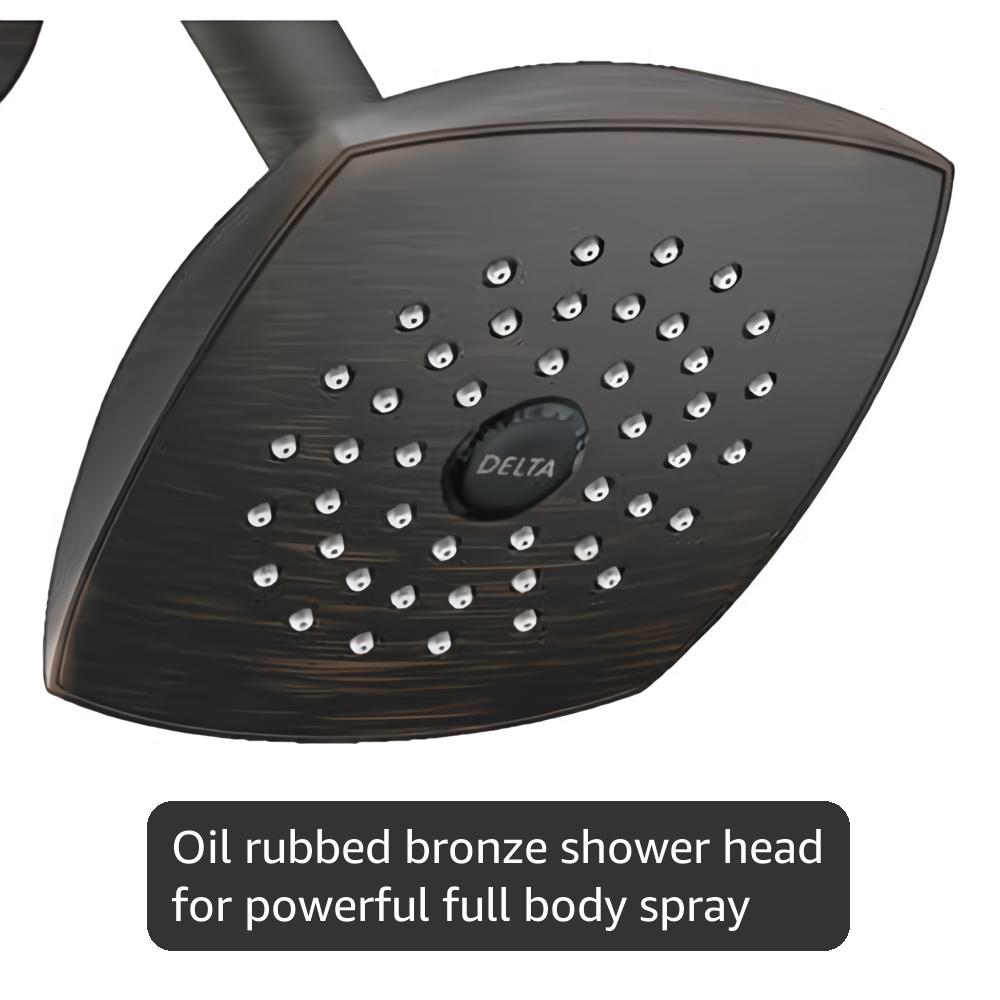 Delta Ashlyn 14 Series Rain Shower Faucet Set, Oil Rubbed Bronze