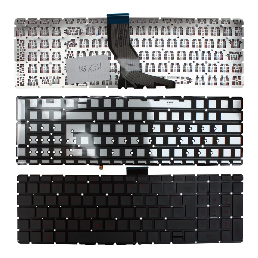 Clavier portable HP Pavilion 15-ab012nd rétro-éclairé noir de rechange Azerty - 2
