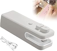 Vista 1 de Mini sellador de bolsas 2 en 1, sellador de bolsas de chips recargable USB C, sellador térmico de bolsas 2 en 1, sellador y cortador de bolsas