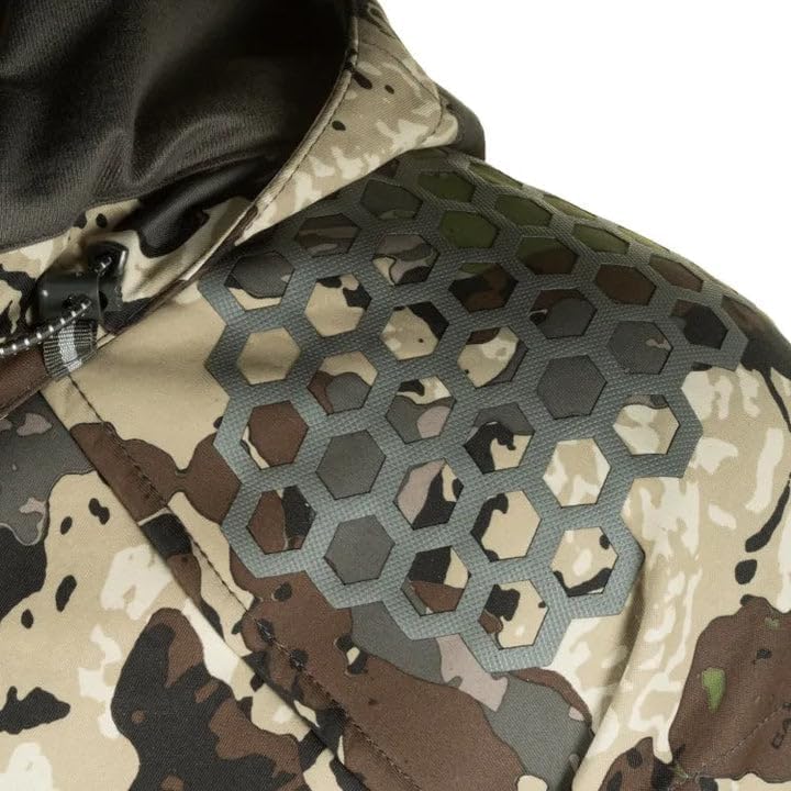 Pnuma Outdoors Waypoint Caza Jacket, Windproof, Water Repellent, Odor Control, Camo, Removable Hood, 5 Pockets (WP-JK-CZ) - Image 2