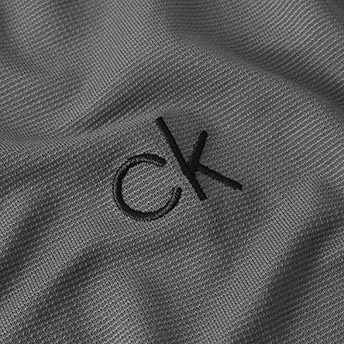 Foto von Calvin Klein Herren Zentral Eco Leichte Golf-Polo-Hemd - Silber/Grau - M
