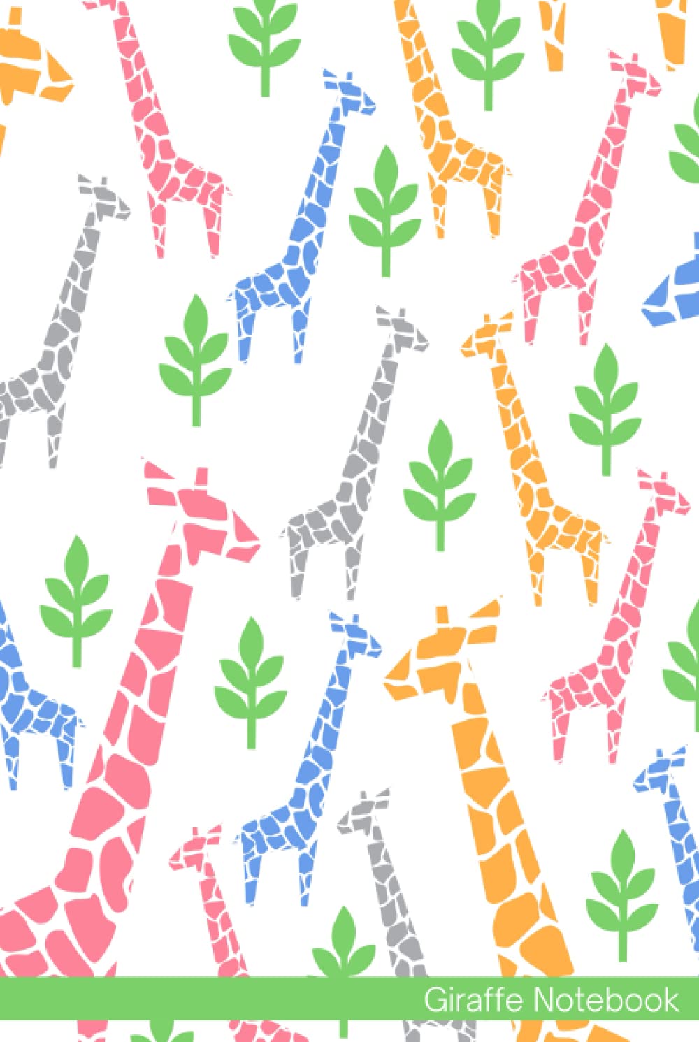 Giraffe Notebook: Notebook Journal For Teens and Adults | 120 Pages | Grey Lines | Glossy Cover | 6 x 9 In