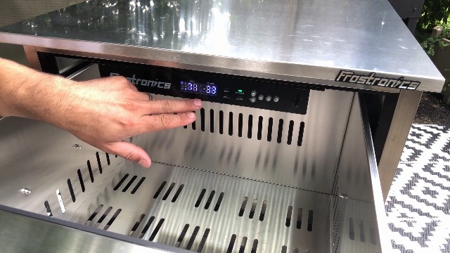 Frostronics 24 Inch 186 cans Outdoor Drawer Refrigerator