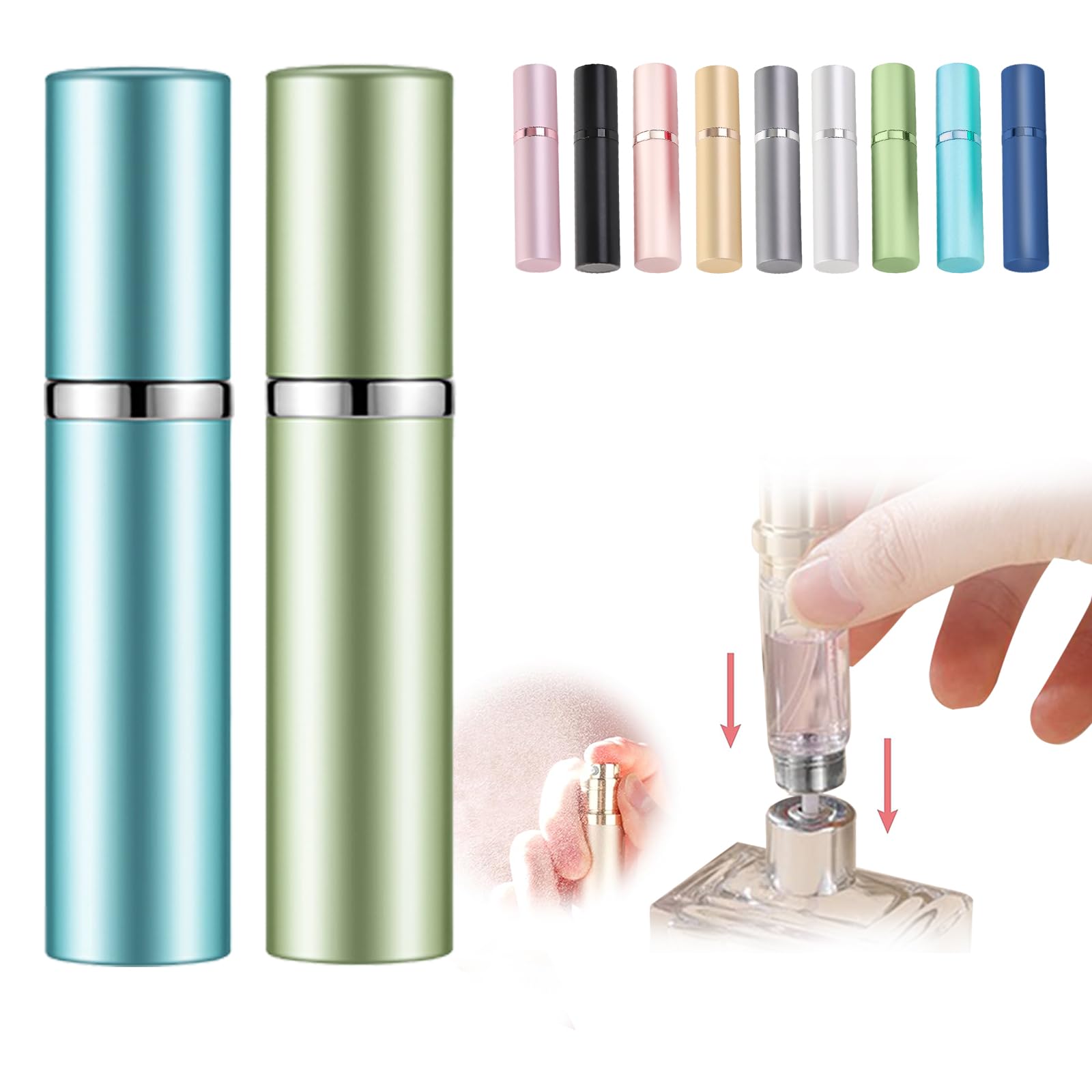 Amazon | アトマイザー スプレー ワンタッチ補充 持ち運び便利