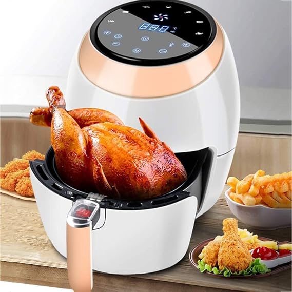 Air Fryer - Multi Cooker with Roast Bake Food Dehydrator Reheat Non Stick Coated Basket Cookbook 7 Liters Ultra Large Capacity Black (Color : Black)