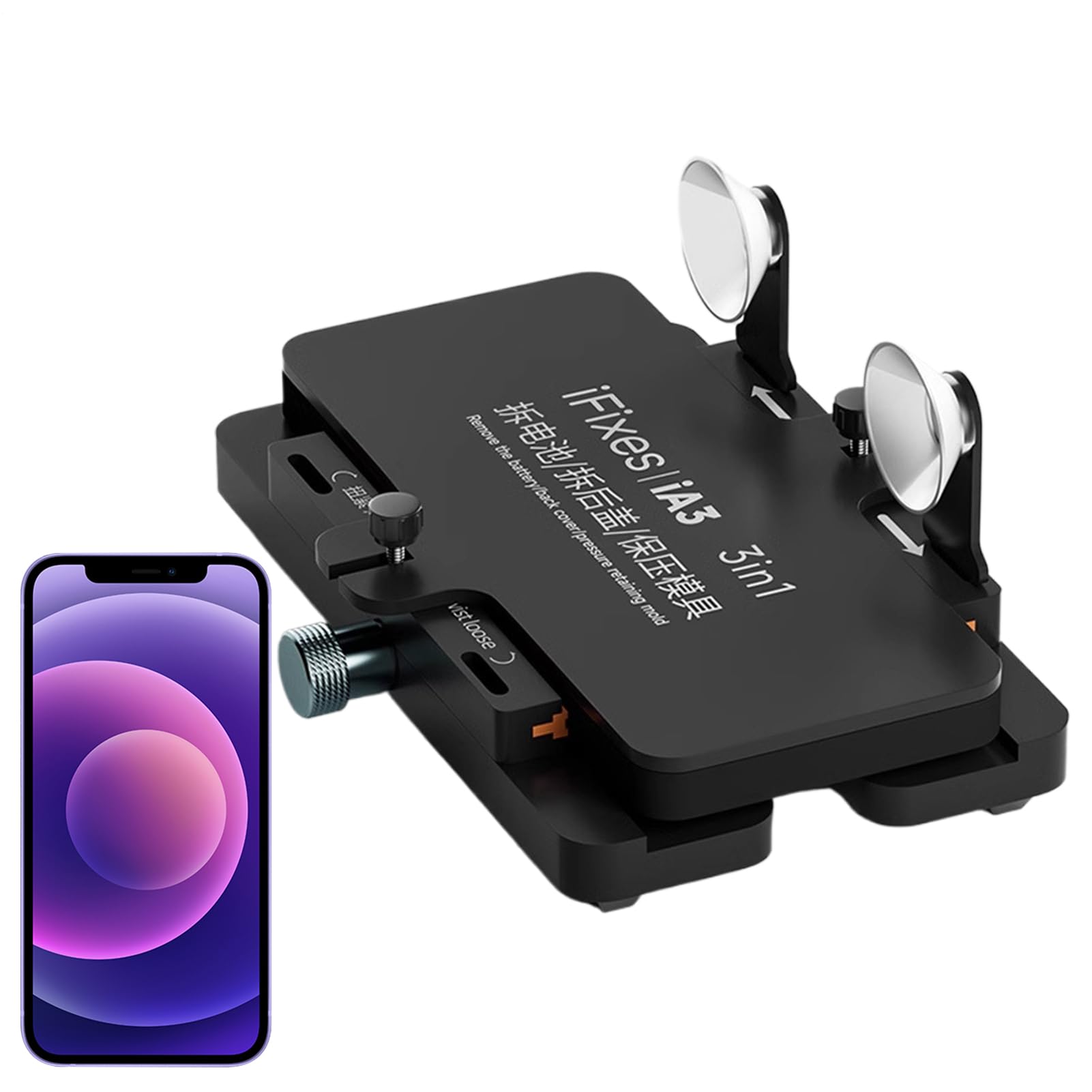 Morsetto Apertura Schermo Telefono Accessorio Riparazione Smartphone | Morsetto Fissaggio Telefono Forniture Riparazione per Donne Famiglia Colleghi