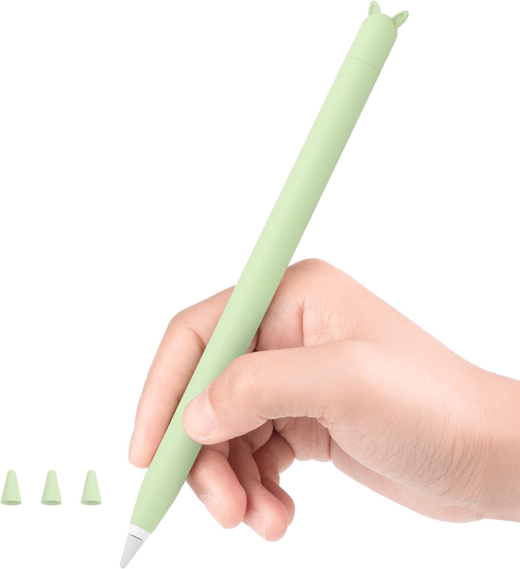 Soft Silicone Sleeve Apple Pencil Case for Apple Pencil 1st Generation, iPad Touch Screen Pen Protective Nib Cover Accessories for iPad Pro 9.7"/10.5"/12.9",Green