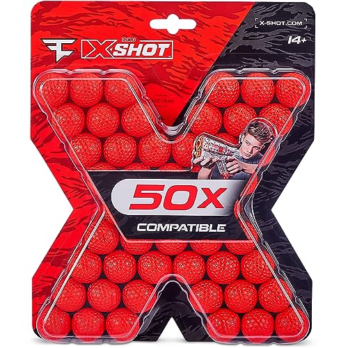 Recharge de 50 balles de fléchettes X Shot Faze pour blaster Zuru