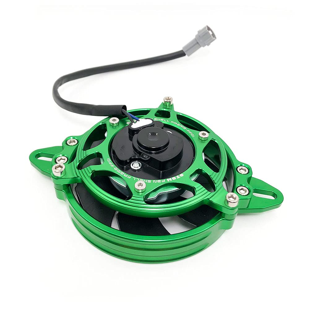 Universal Electrical Radiator Cooling with Bracket Cover Shell Frame 4" for Dirt Pit Bike Motorcycle ATV Quad Motocross (Green Set)