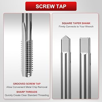 YSTOOL 131pcs Metric Helicoil Thread Repair Kit