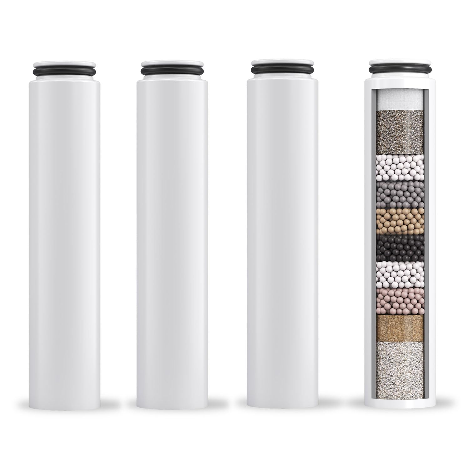 Duschwasserfilter Cobbe – Chlorentfernung für gesunde, hydratisierte Haut – 4 Stück – ideal für empfindliche Haut