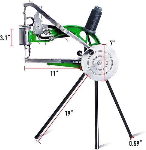 Miniatura 2 de Máquina de coser manual de cuero para zapatos de mano, reparación de costura de zapatero, máquina de reparación de reparación de parchero, línea de