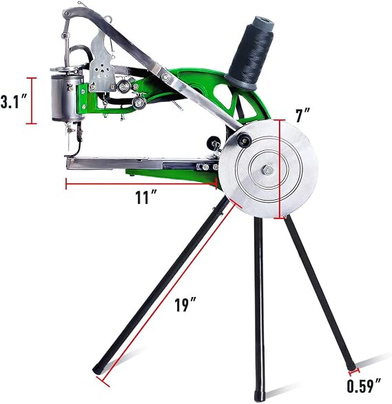 Manual Leather Sewing Machine Hand Shoe Cobbler Stitching Repair Mending Machine Patcher Dual Cotton Nylon Line Sewing Machine