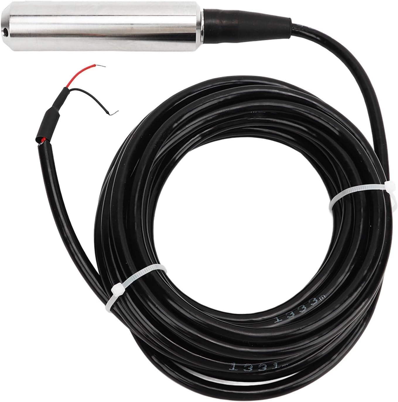 Sensor de detección líquido, nivel agua, IP68 Salida 4-20MA fluido 24 V CC Acero inoxidable 304 programable con cable 5 m for conexión alimentación(0 4 m Range)