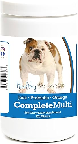 Miniatura 6 de Healthy Breeds Pug todo en uno multivitamínico suave masticable 120 unidades