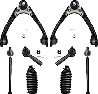 Vista 1019 de Detroit Axle - Kit de suspensión frontal de 8 piezas para Dodge Journey 2009-2015, 2 brazos de control inferiores, 2 rótulas, 2 varillas