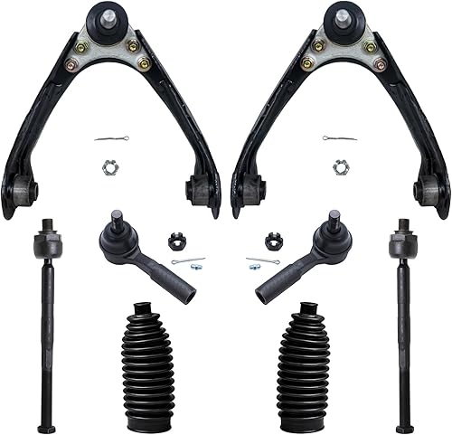 Miniatura 1011 de Detroit Axle - Kit de brazos de control de extremo delantero RWD para Dodge Ram 03-06 2500 3500, 2 brazos de control superior con rótula 2 varillas