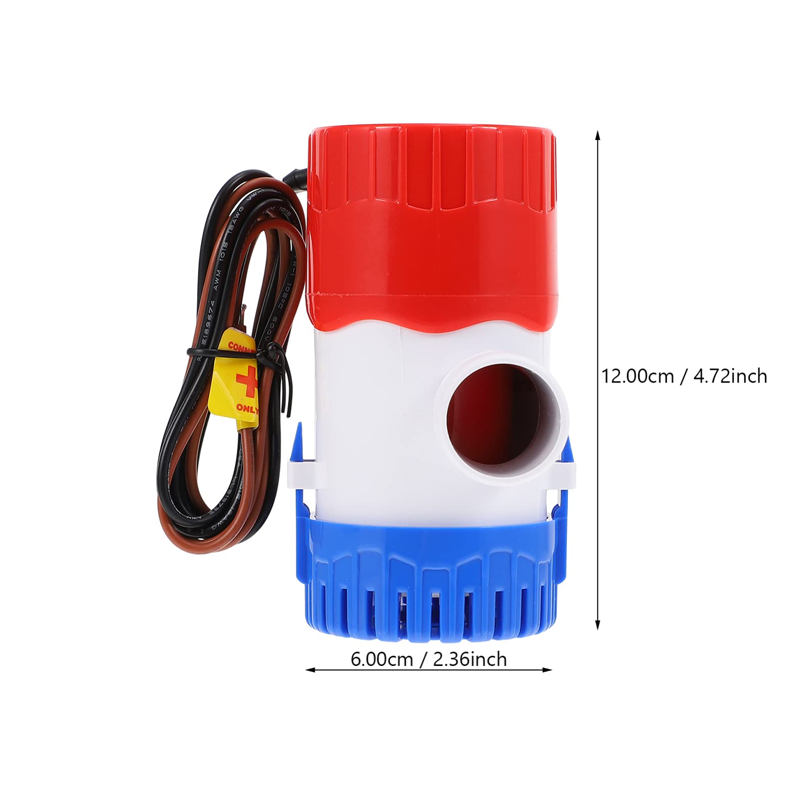 HEMOTON Electric Submersible Pump Bilge Pump Compact Efficient for Drainage Low Operation for Boats and Yachts