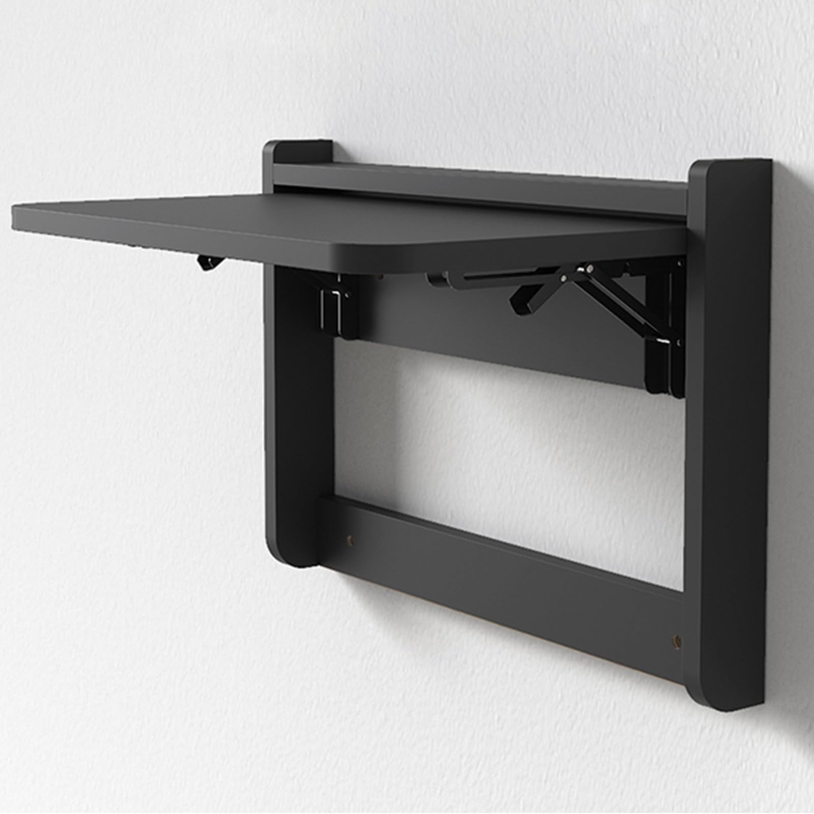 Bureau pliant mural multifonctionnel avec plateau rabattable compact