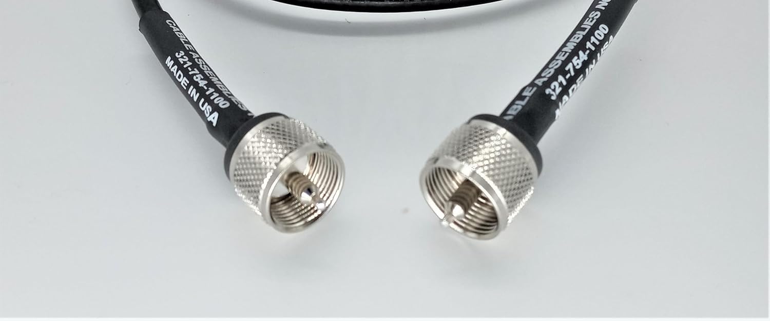 Quality Economy Coaxial Cable - Drop in Replacement for LMR-240/LMR240 - UHF-Male to UHF-Male - 50 Feet