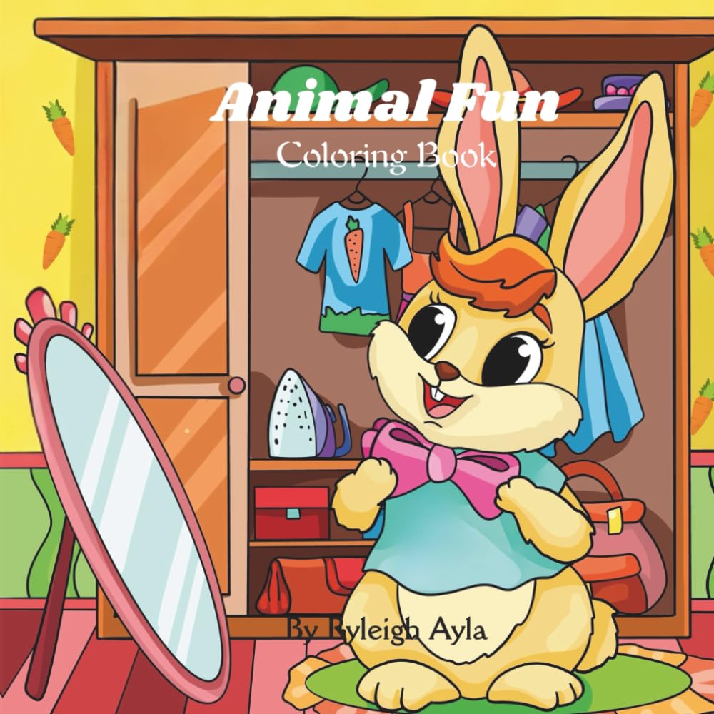 Animal Fun Coloring Book: Cute Animals Playing, Laughing, and Exploring—30 Pages of Coloring Fun!