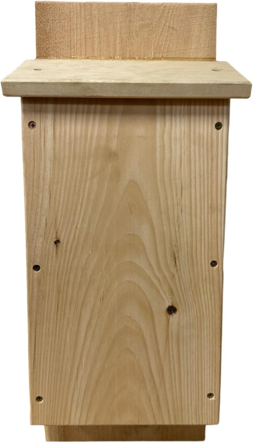 WCS Two-Chamber Pine Bat House - Large Outdoor Bat Box for 75 Bats - Rough-Textured Interior, Vented Design - Attracts Little Brown & Big Brown Bats - Backyard & Farm Use
