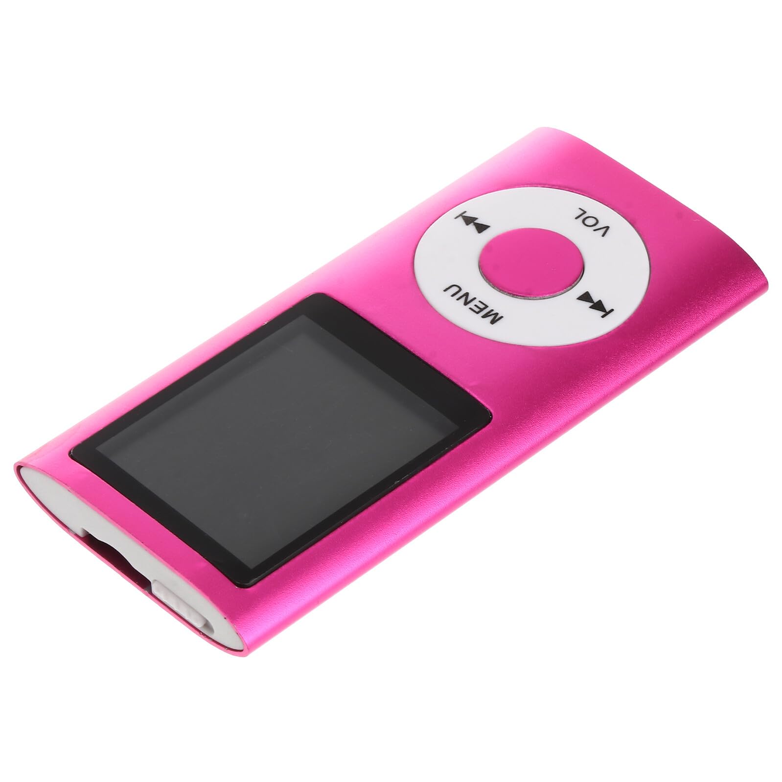 DECHOUS Portable Mp4 Music Player with 1 8-inch Screen Pink Digital Mp3 Video Player and Photo Viewer Voice