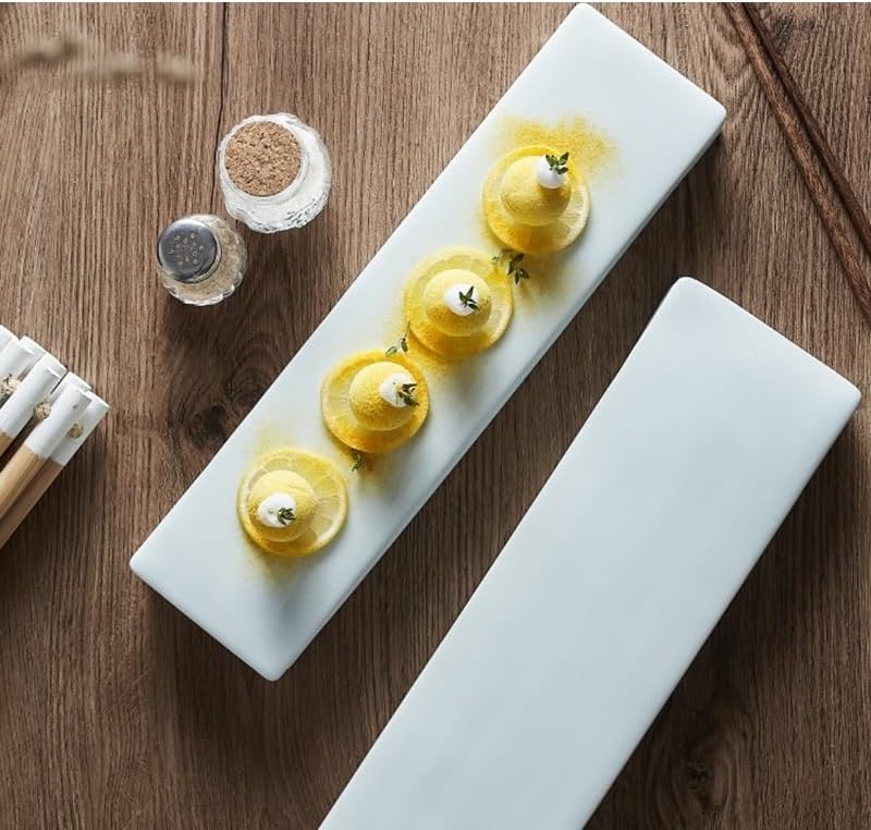 Appetizer Plates Rectangular Ceramic Bread Dessert Plate Restaurant Tableware Sushi Plate Snack Dessert Plate Cheap Plates