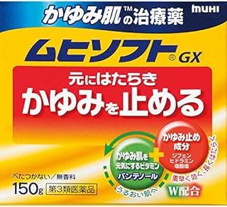【第3類医薬品】かゆみ肌の治療薬 ムヒソフトGX 150g ×2