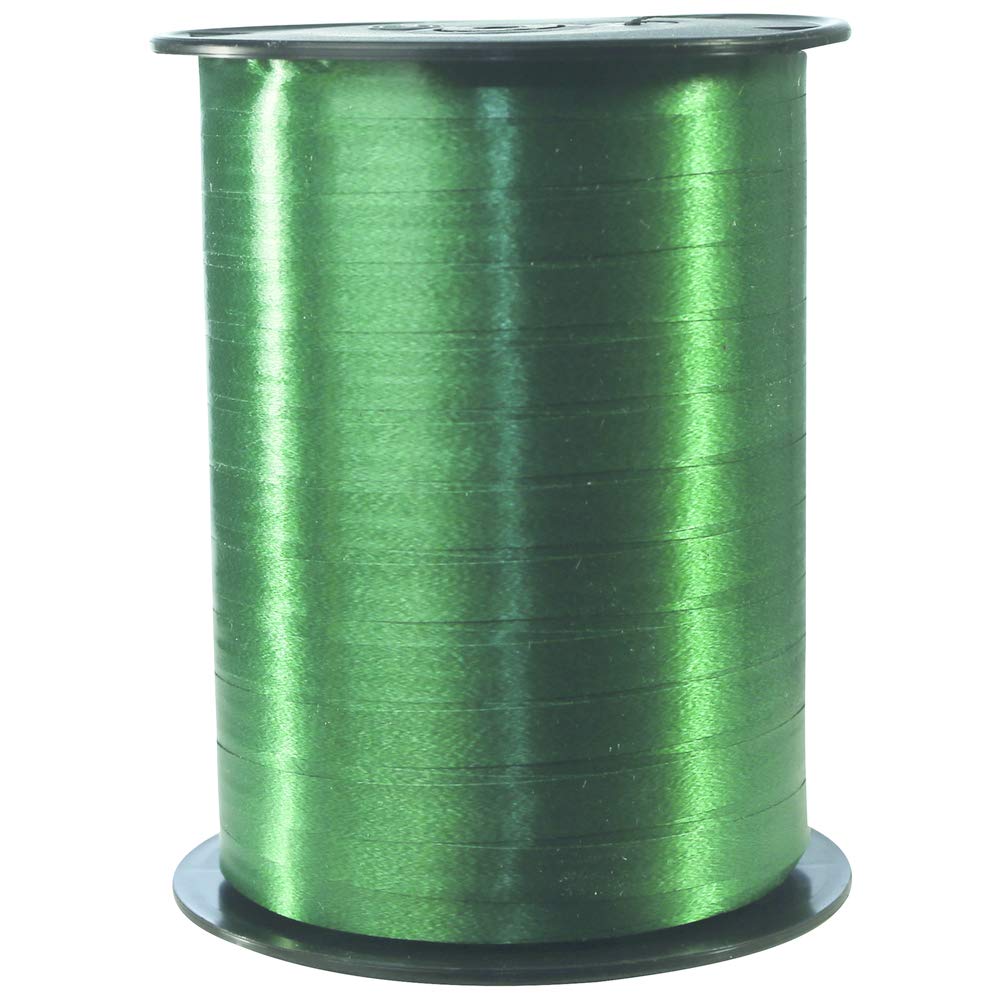Clairefontaine 601774C - Une bobine de Ruban Bolduc Lisse - 500mx0,7 cm - Vert Bouteille - Ruban décoratif cadeau, DIY, Emballag
