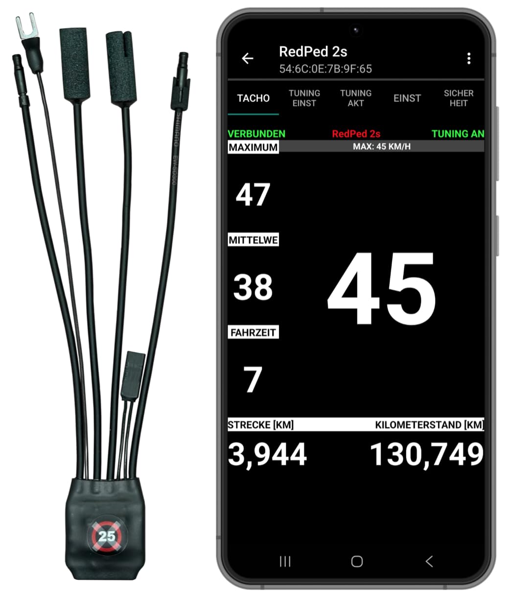 2s für Shimano EP8 E-Bike Tuning mit App EP800 eBike (NICHT EP6 EP801)