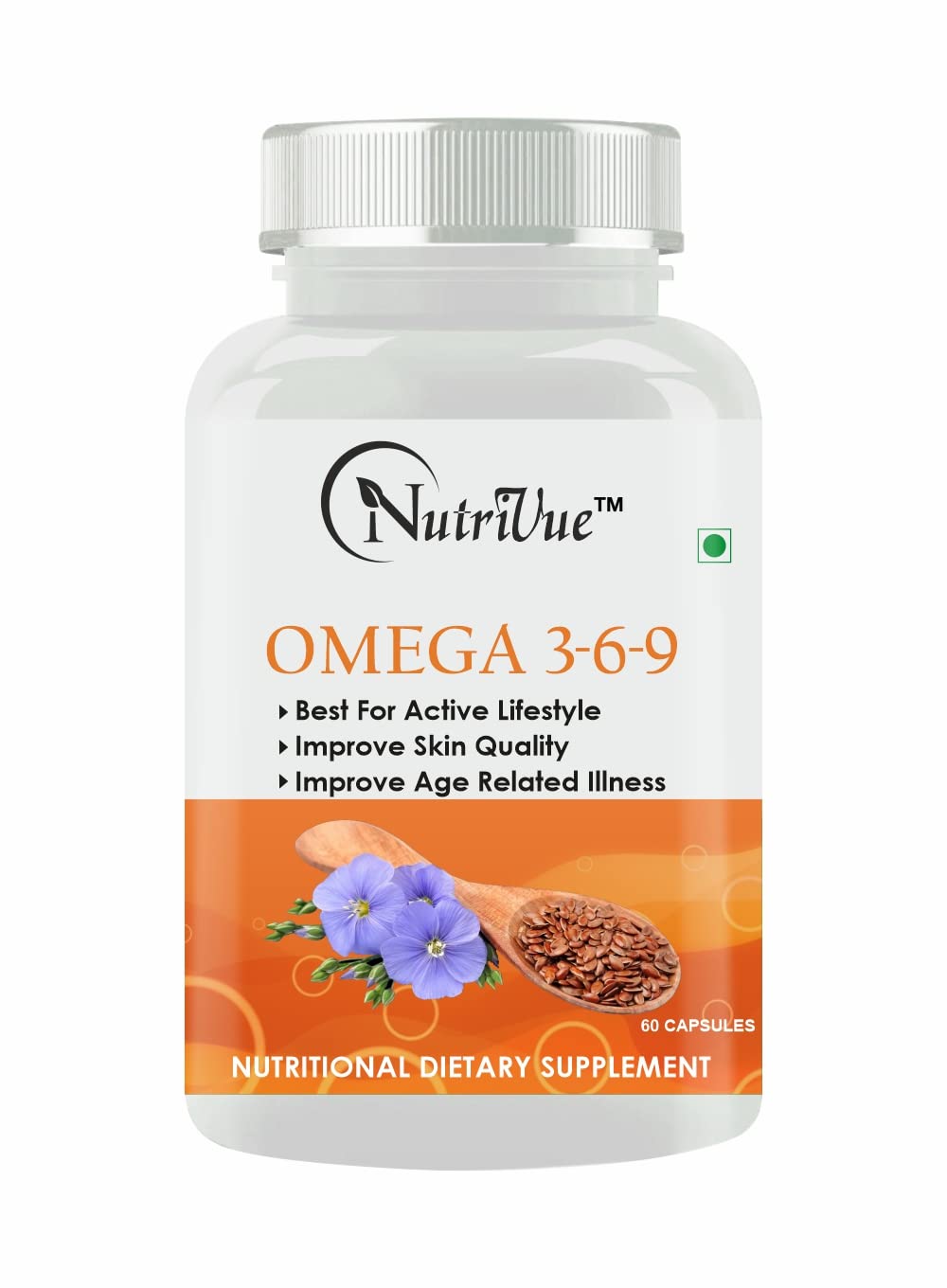 Omega 3 6 9 Capsules For Men & Women with Flaxseed, Supplement For Heart, Skin, Joint & Muscles Support (60 Veg, Capsules)-picture-25
