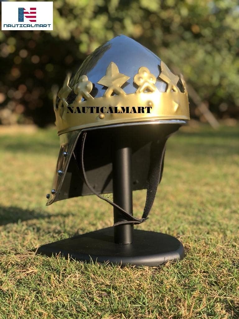 NauticalMart King Richard The Lionheart Helmet And Stand