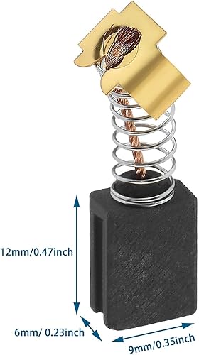 Miniatura 4 de eMagTech 4 cepillos de carbón de motor de repuesto compatibles con Makita 195007-0 CB-406 CB-407 Accesorios para herramientas eléctricas Sierra