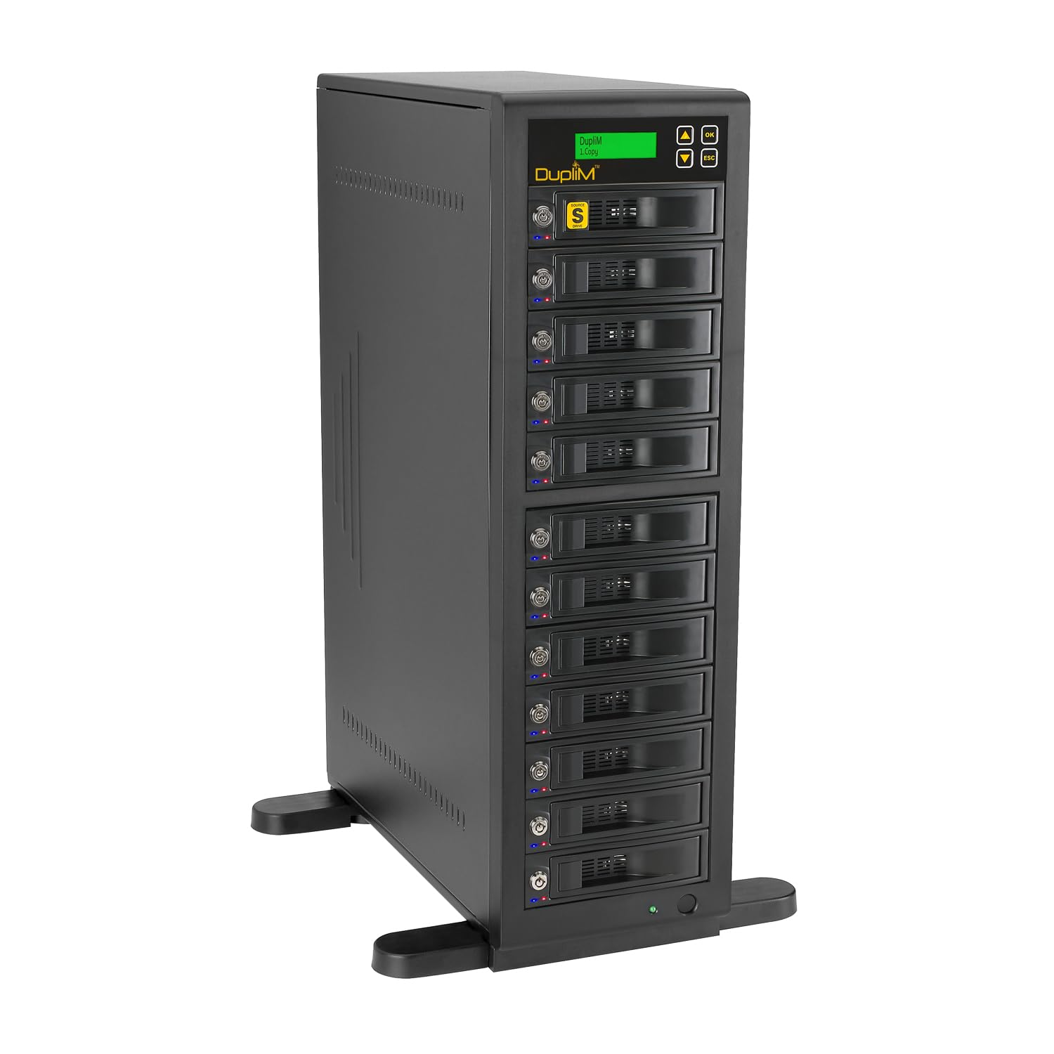 DupliM 1:11 SSD HDD SATA Duplicator and Hard Disk Drive Sanitizer Stand-Alone Cloner Burner