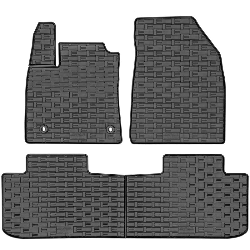 Satz Gummimatten kompatibel mit MG S5 EV 2025- (3-teilig + Montagesystem), Schwarz