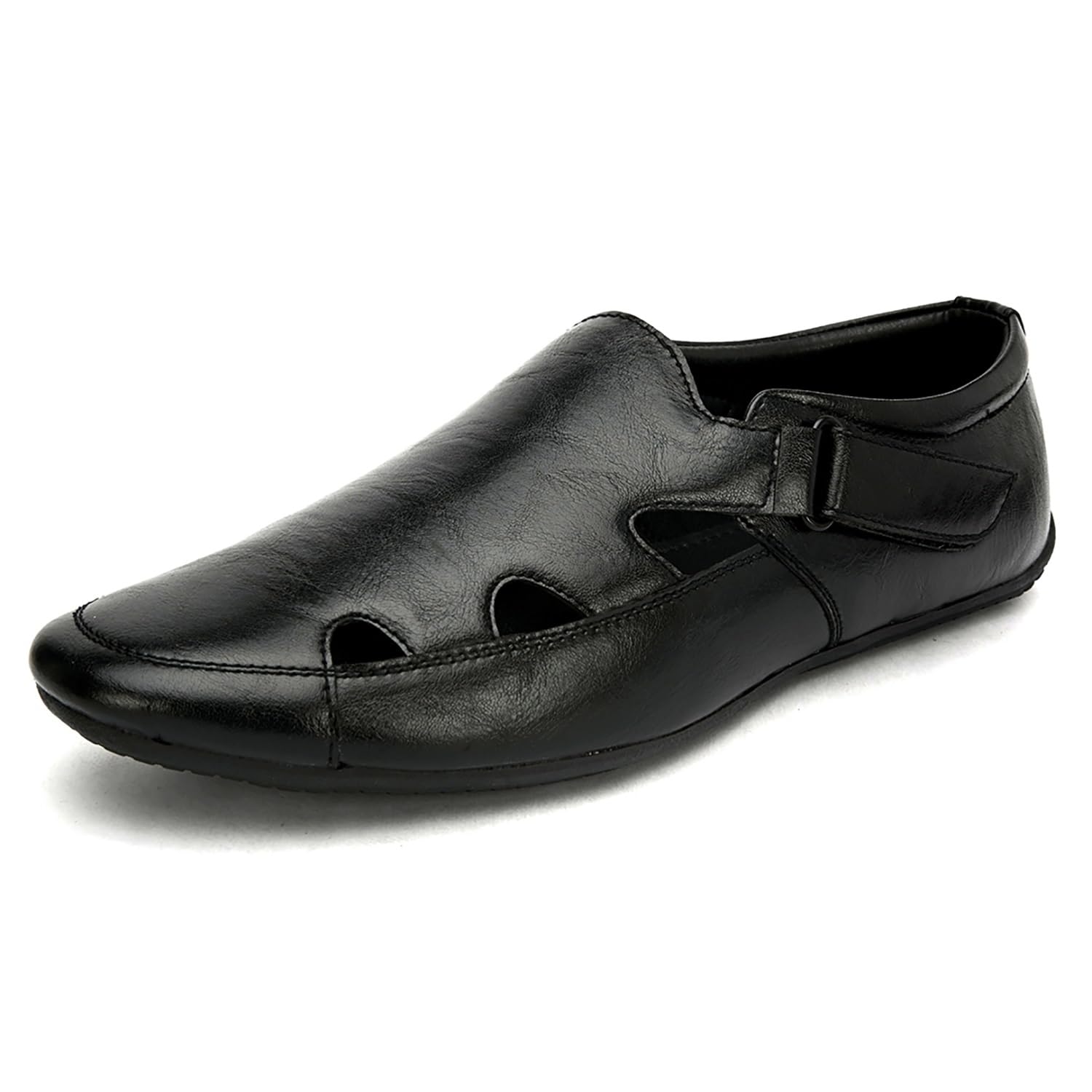 FENTACIA Black Synthetic Leather Fisherman Sandals for Men - 12 UK (B09XQZNGRG) Amazon Price History, Amazon Price Tracker