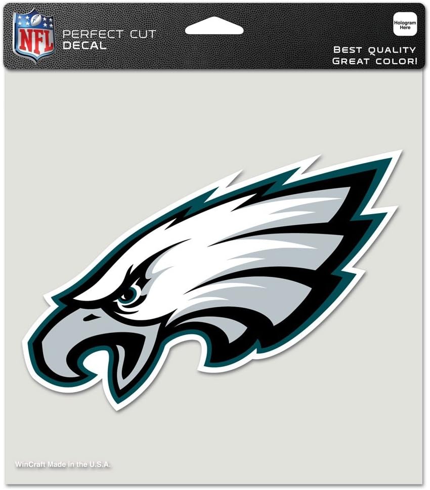 Wincraft Philadelphia Eagles Perfect Cut Color Decal 8" x 8" New Wall Decal NFL
