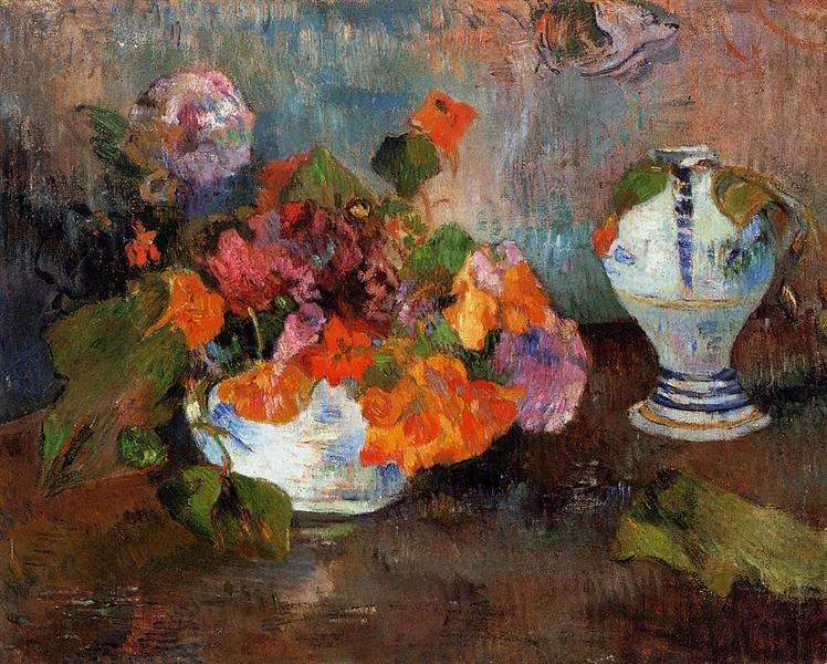 Peinture 5D Paul Gauguin vase de capucines pour réveiller l'artiste qui est en vous