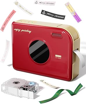 Phomemo A30 Thermal Transfer Label Maker Smartphone Compatible Ribbon Label Writer Label Printer Tape Writer Bluetooth Connection Sticker Printer 12mm-15mm Width Tape Storage/Magnet/Gift Ribbon/Iron