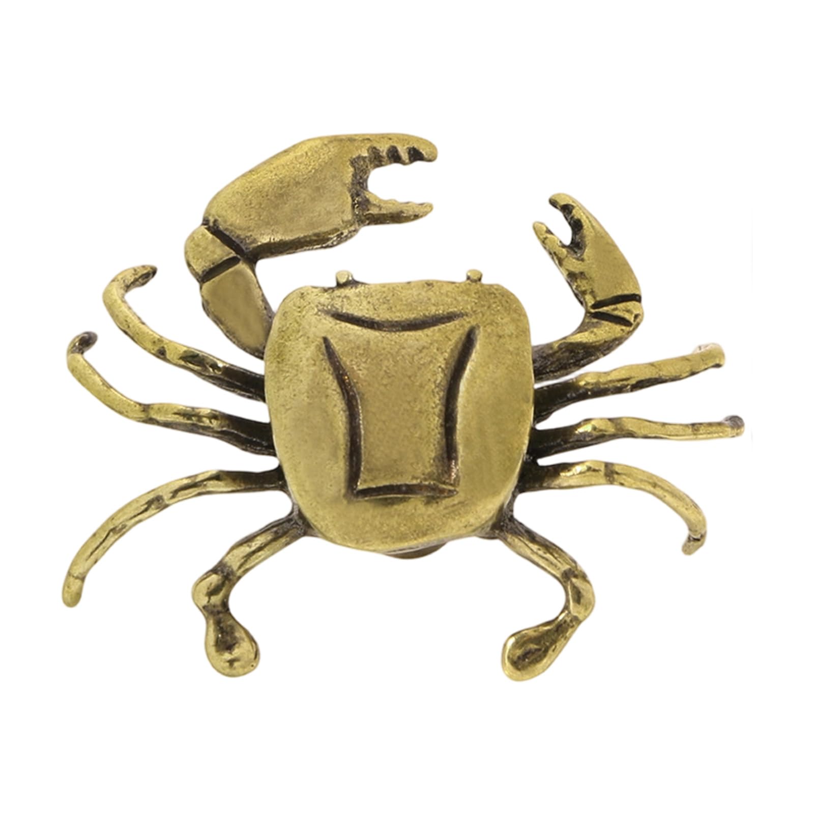 Limtula Aged Color Brass Crabs Cabinet Knobs, Small Drawer Pulls For Kitchen Wardrobe, Decorative Hardware Small Shape Drawer Handles Dressers Replacement