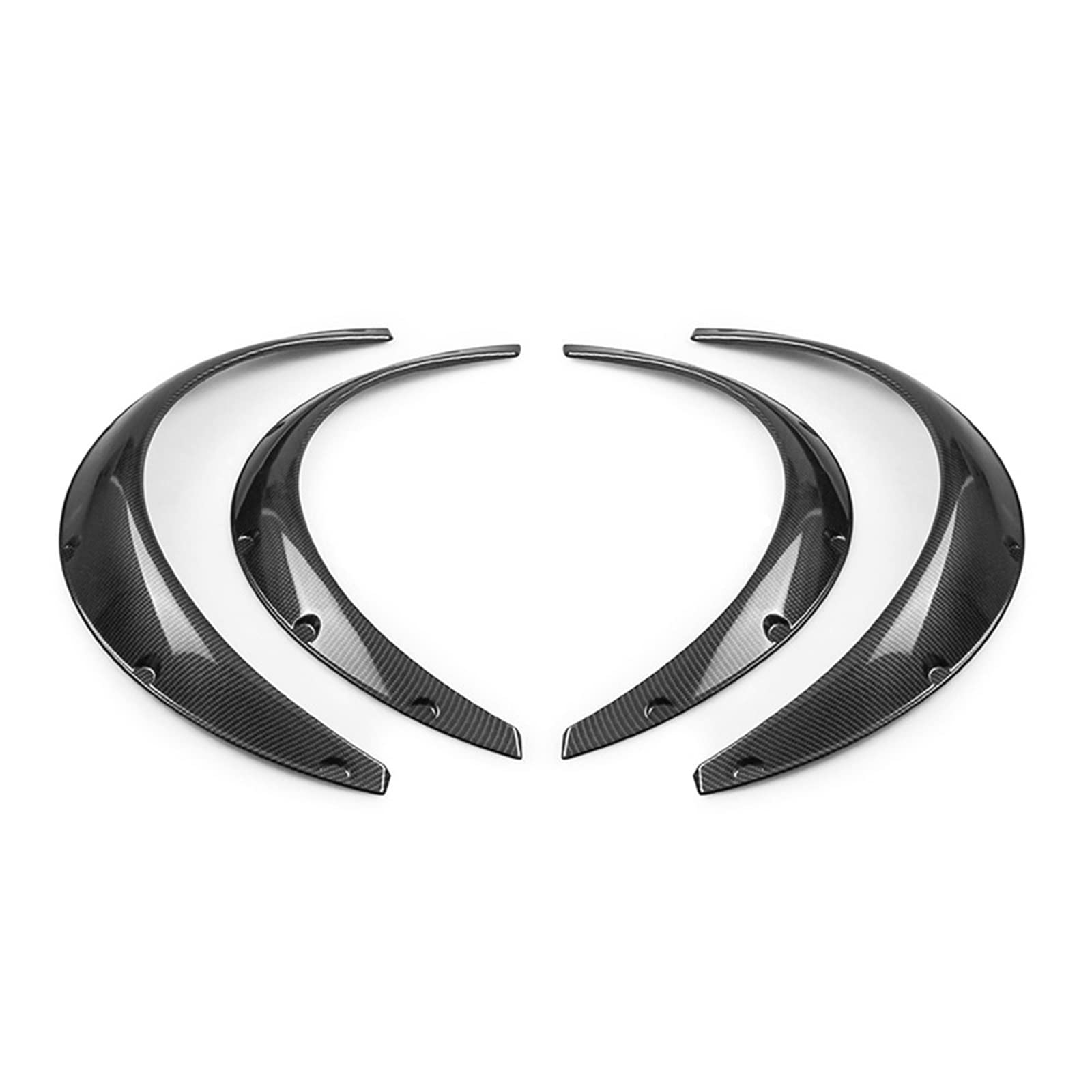 MZEER Voiture 4 Pièces/Ensemble Universel Voiture Roue Sourcil Arc Garniture Côté Garde-Boue Flare Décoration Bande Arc Roue Garde Sourcil