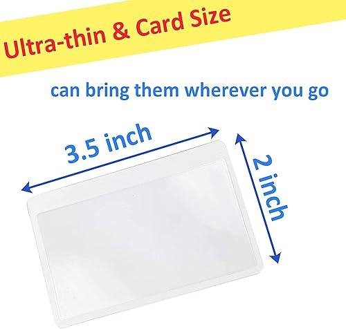 Miniatura 9 de MAGDEPO - Juego combinado de 3 lupas de 4.75 x 7 pulgadas, 2 lupas de marcapáginas con regla y lupa de 2 tarjetas para leer libros, revistas,